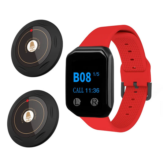 BYHUBYENG Nursing Transmiter Zumbador Alarm Button Watch Wireless Call Waiter Street Bell Emergency Camarero Hospital Equipment