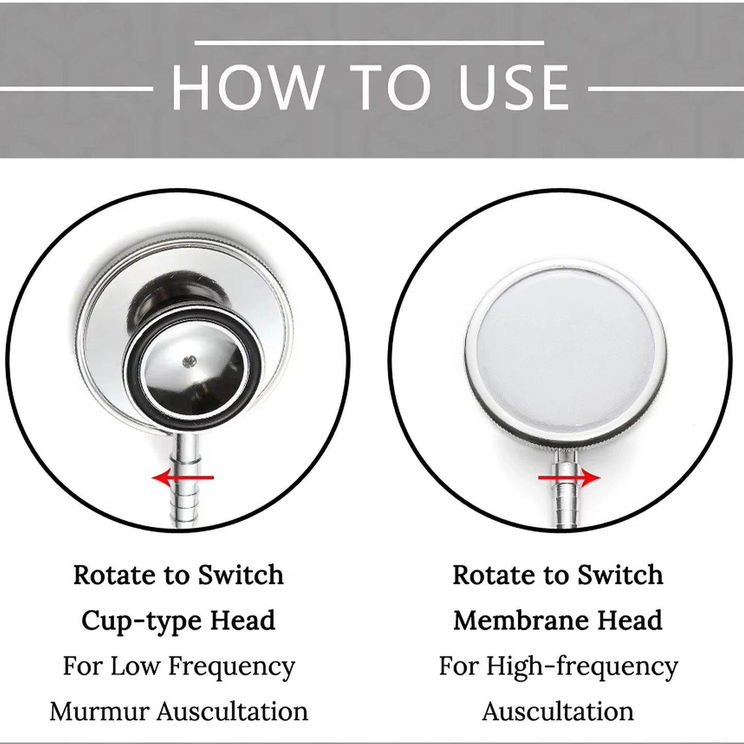 Dual Head Stethoscope Medical Device Professional Doctor Nurse Double Head Stethoscope Cardiology Medical Equipment Student Vet