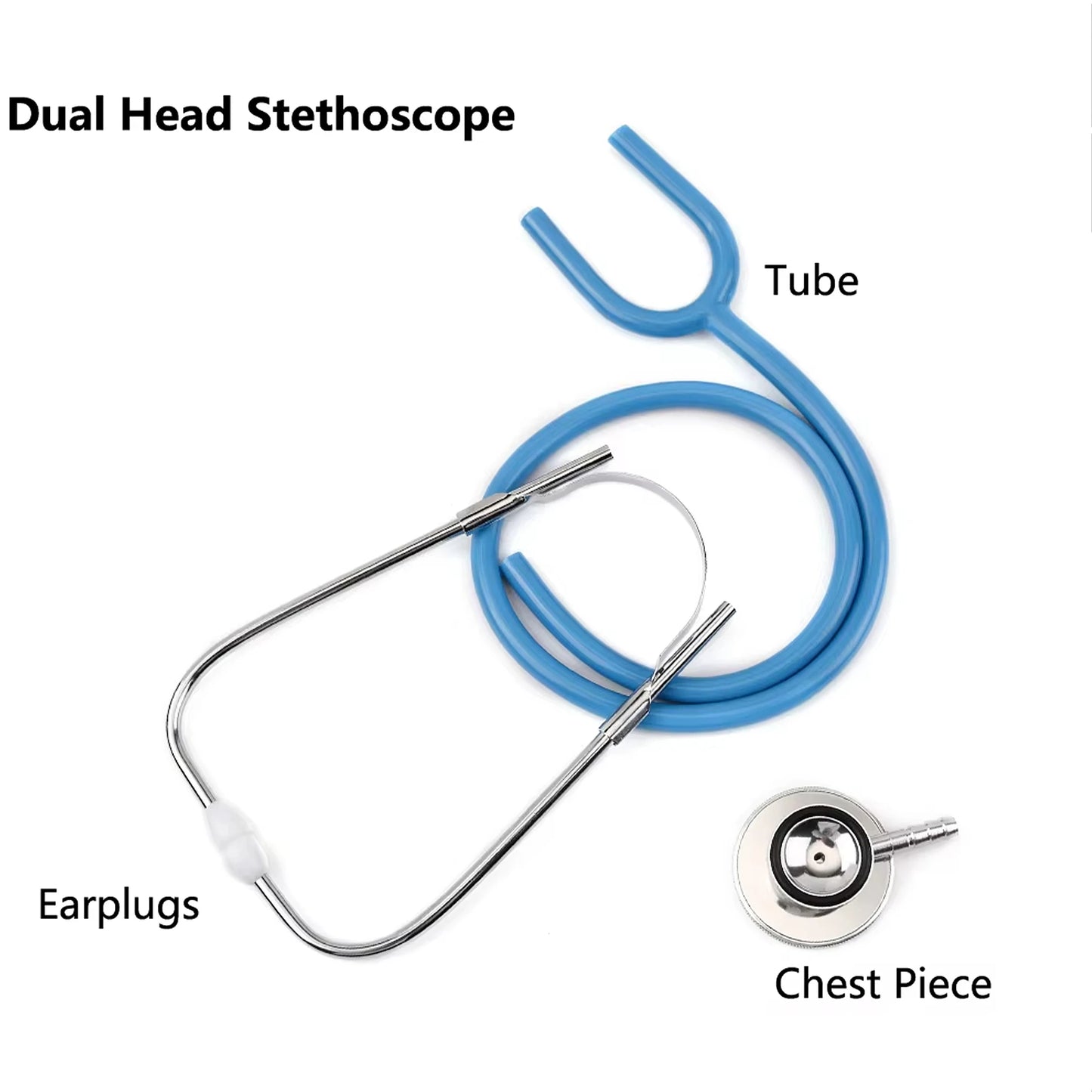 Dual Head Stethoscope Medical Device Professional Doctor Nurse Double Head Stethoscope Cardiology Medical Equipment Student Vet