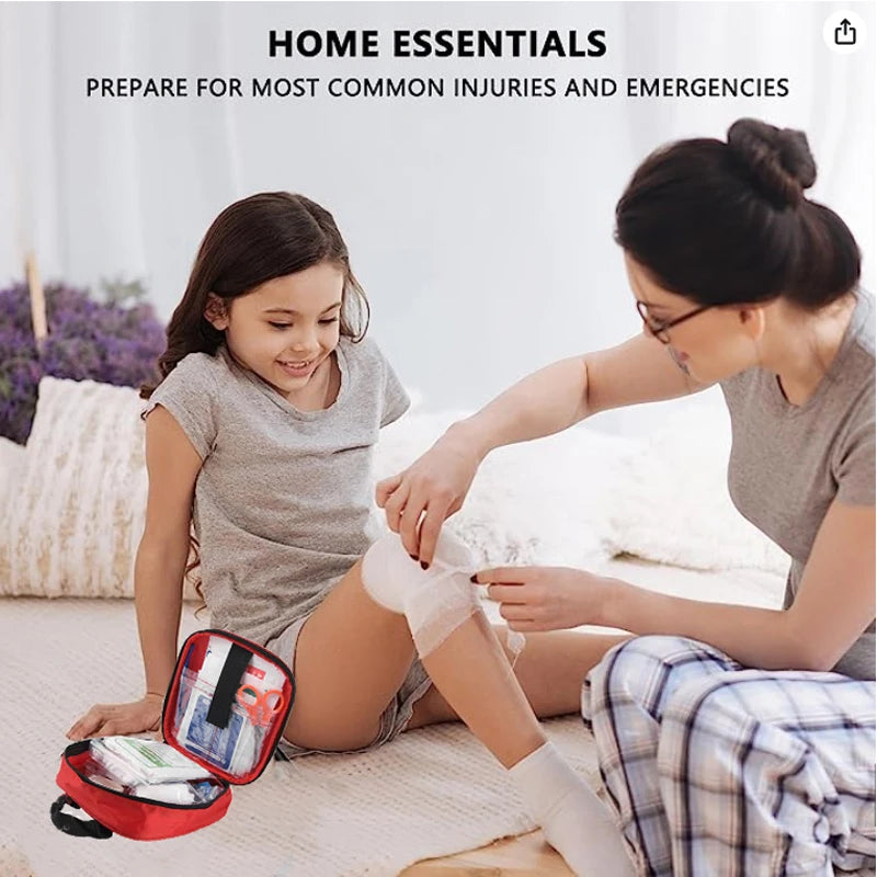 Portable Family First Aid Kit Outdoor Travel Camping Medicine Emergency Survival Kit Layered Storage First Aid Bag